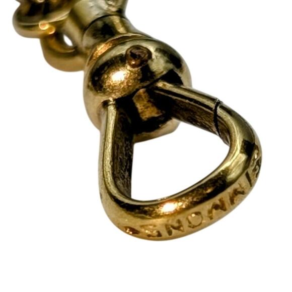 Antique Art Deco Simmons 14" Ornate Link Two Tone Gold Filled Pocket Watch Chain - Picture 2 of 12